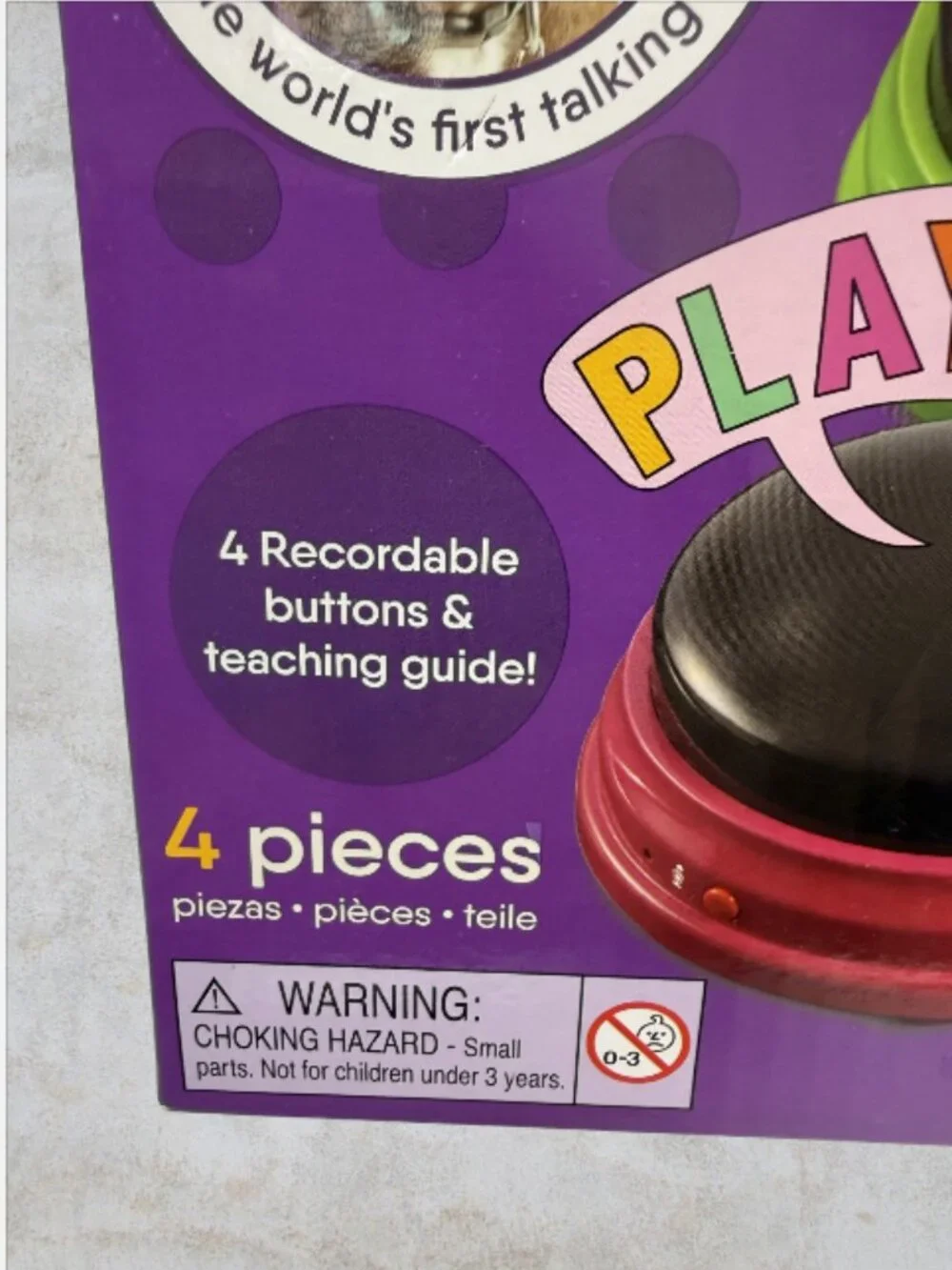 HUNGRY FOR WORDS -- Talking Pet Starter Set, 4 Buttons, Detailed Instructions